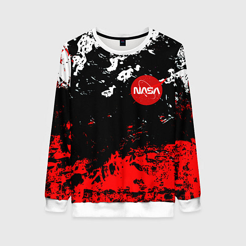 Женский свитшот Nasa краски / 3D-Белый – фото 1