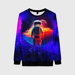 Женский свитшот Огненный путь космонавта