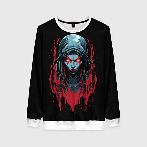 Женский свитшот Инопланетная девушка / 3D-Белый – фото 1