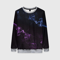 Свитшот женский Color black blue pink, цвет: 3D-меланж