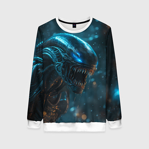 Женский свитшот Alien space / 3D-Белый – фото 1