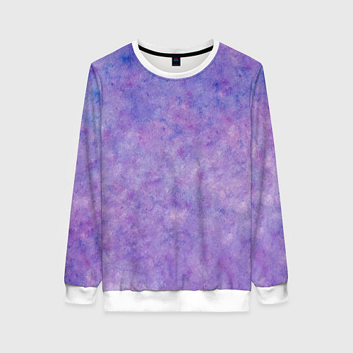 Женский свитшот Фиолетовый свет фонаря / 3D-Белый – фото 1