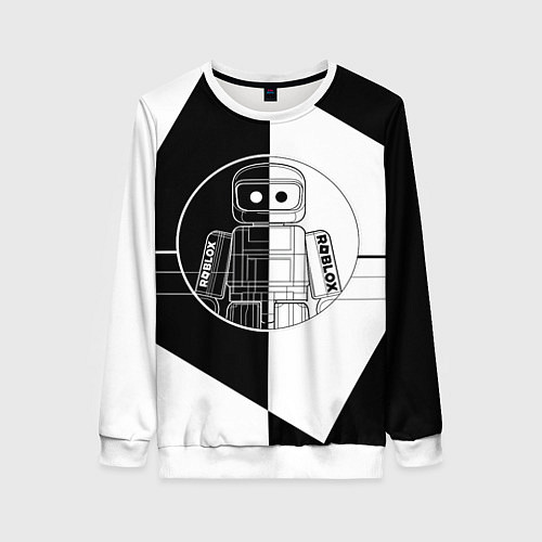 Женский свитшот Роблокс робот / 3D-Белый – фото 1
