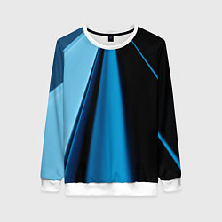 Свитшот женский Black blue, цвет: 3D-белый