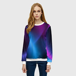 Свитшот женский Multicoloured, цвет: 3D-белый — фото 2