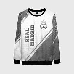 Женский свитшот Real Madrid - white gradient вертикально