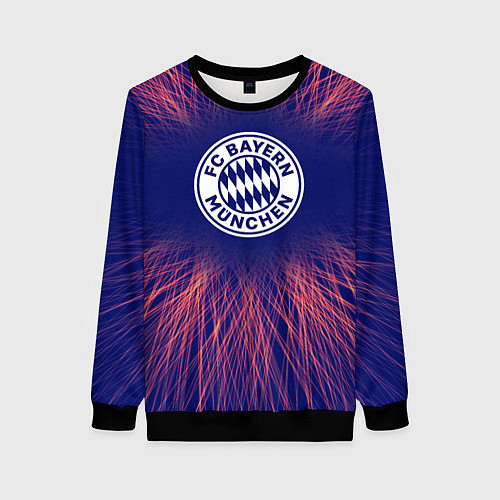 Женский свитшот Bayern red energy / 3D-Черный – фото 1