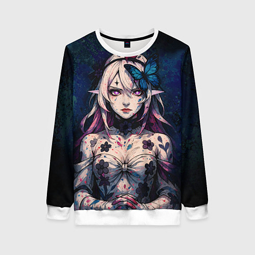 Женский свитшот Кастория дарк реализм / 3D-Белый – фото 1