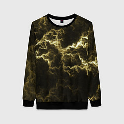 Свитшот женский Lightning yellow, цвет: 3D-черный