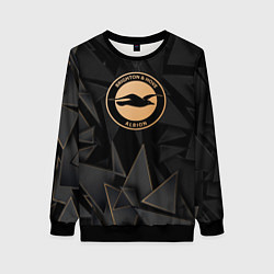 Свитшот женский Brighton golden poly, цвет: 3D-черный