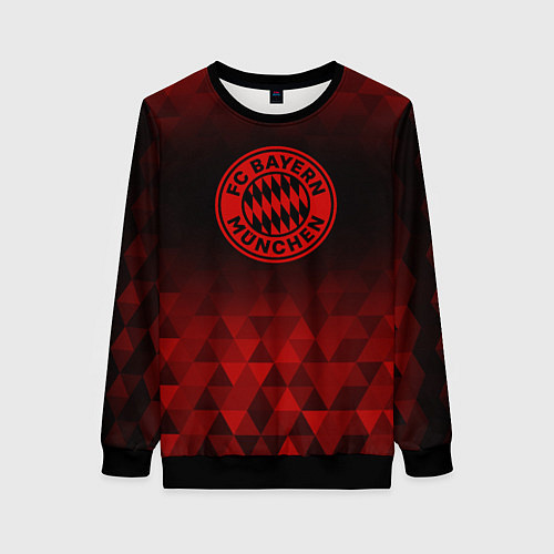 Женский свитшот Bayern red poly / 3D-Черный – фото 1