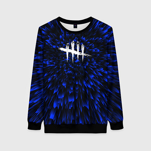 Женский свитшот Dead by Daylight blue energy / 3D-Черный – фото 1