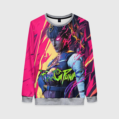 Женский свитшот Fragpunk serket / 3D-Меланж – фото 1