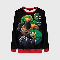 Женский свитшот Battletoads trio