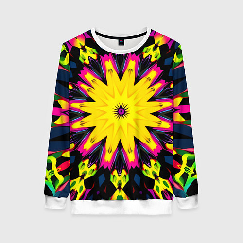 Женский свитшот Звездный калейдоскоп / 3D-Белый – фото 1