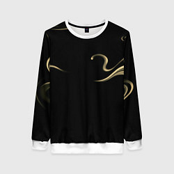 Свитшот женский Color yellow abstraction, цвет: 3D-белый