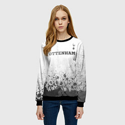 Свитшот женский Tottenham - white gradient посередине, цвет: 3D-черный — фото 2