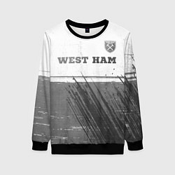 Женский свитшот West Ham - white gradient посередине