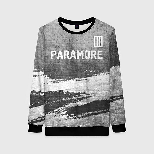 Женский свитшот Paramore - grey gradient посередине / 3D-Черный – фото 1
