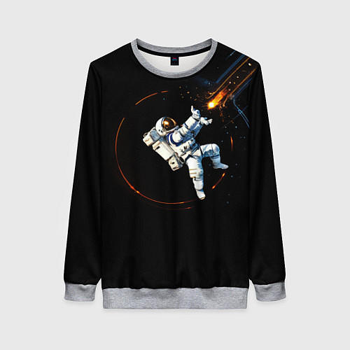 Женский свитшот Маг в открытом космосе / 3D-Меланж – фото 1