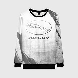Свитшот женский Jaguar - white gradient, цвет: 3D-черный