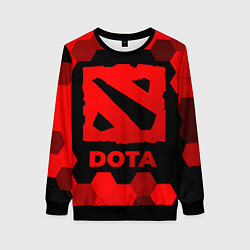 Женский свитшот Dota - red gradient