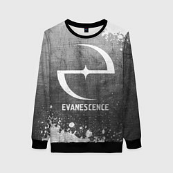 Свитшот женский Evanescence - grey gradient, цвет: 3D-черный
