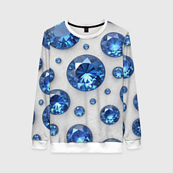 Женский свитшот Россыпь сапфиров