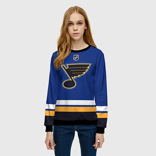 Женский свитшот St Louis Blues - NHL team / 3D-Черный – фото 3