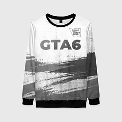 Свитшот женский GTA6 - white gradient посередине, цвет: 3D-черный