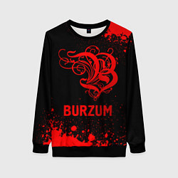Женский свитшот Burzum - red gradient
