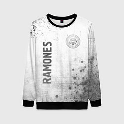 Свитшот женский Ramones - white gradient вертикально, цвет: 3D-черный