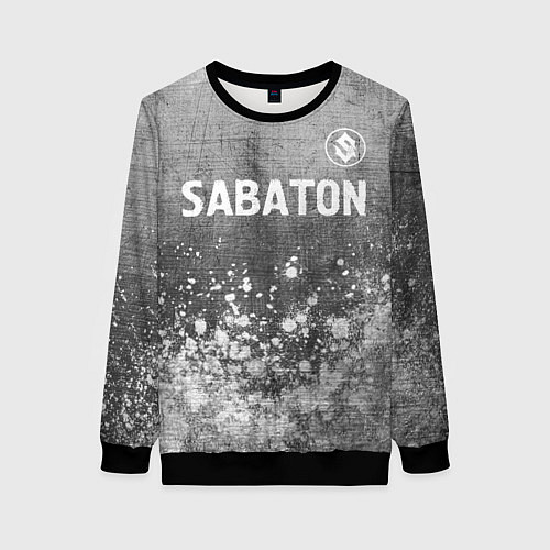 Женский свитшот Sabaton - grey gradient посередине / 3D-Черный – фото 1