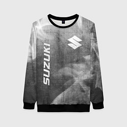 Женский свитшот Suzuki - grey gradient вертикально