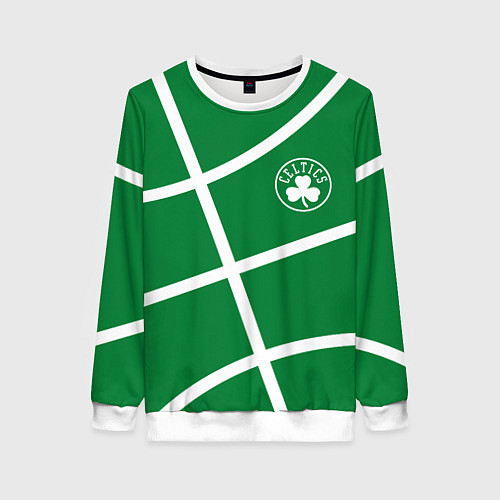 Женский свитшот Boston Celtics green / 3D-Белый – фото 1