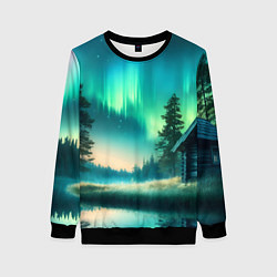 Женский свитшот Салатневое небо