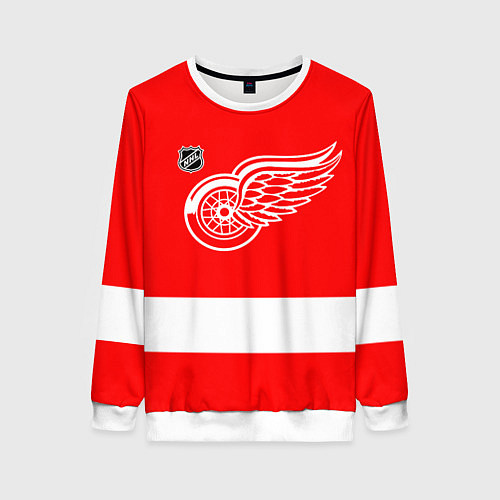 Женский свитшот Detroit Red Wings hockey / 3D-Белый – фото 1