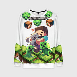Женский свитшот World of minecraft