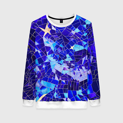 Женский свитшот Небо-Звезды / 3D-Белый – фото 1