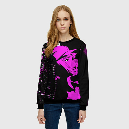 Женский свитшот Лазарь: Элейна / 3D-Черный – фото 3