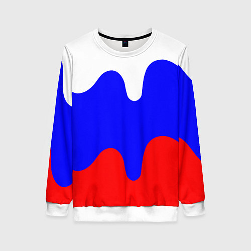 Женский свитшот Патриот - флаг / 3D-Белый – фото 1