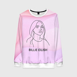 Женский свитшот Билли Айлиш из линии - минимализм