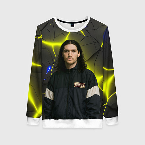Женский свитшот Bones в спортивном стиле / 3D-Белый – фото 1
