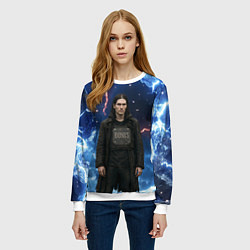 Свитшот женский Bones в именном бронежилете, цвет: 3D-белый — фото 2