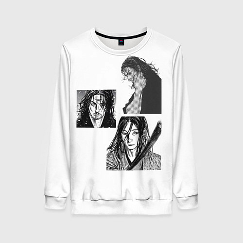 Женский свитшот Миямото Мусаси, Vagabond / 3D-Белый – фото 1