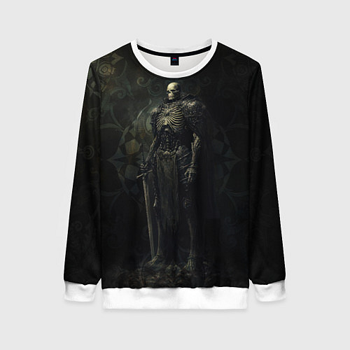 Женский свитшот Командир скелетов / 3D-Белый – фото 1