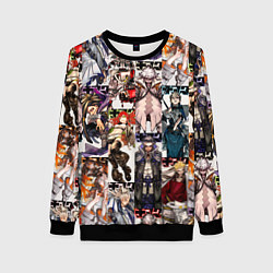 Свитшот женский Гачиакута герои, цвет: 3D-черный