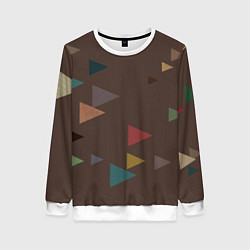 Свитшот женский Осень палитра глубокий лес, цвет: 3D-белый