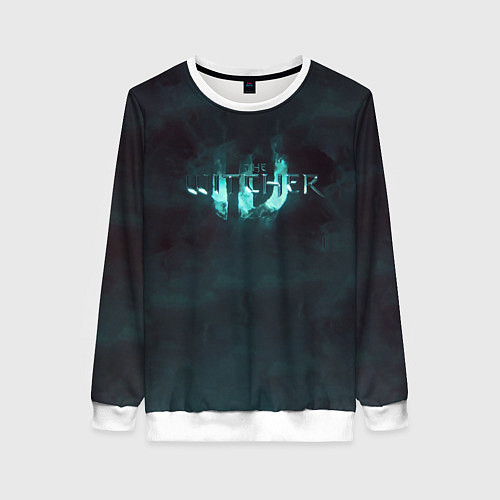 Женский свитшот The Witcher логотип / 3D-Белый – фото 1