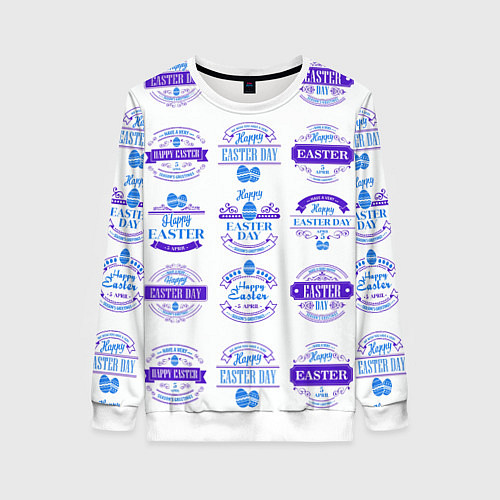 Женский свитшот Easter holidays / 3D-Белый – фото 1